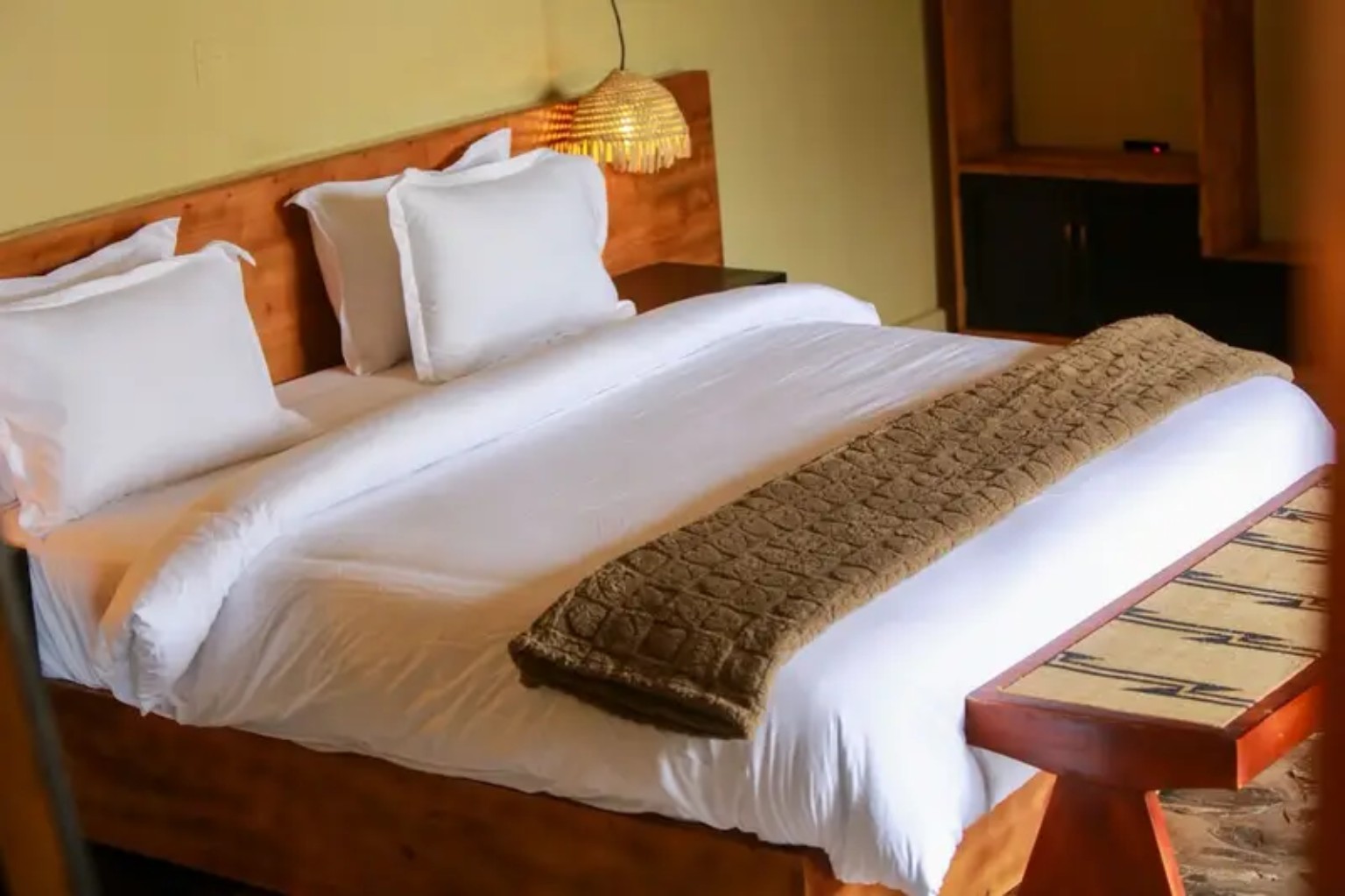 Guest bedroom with a comfortable bed